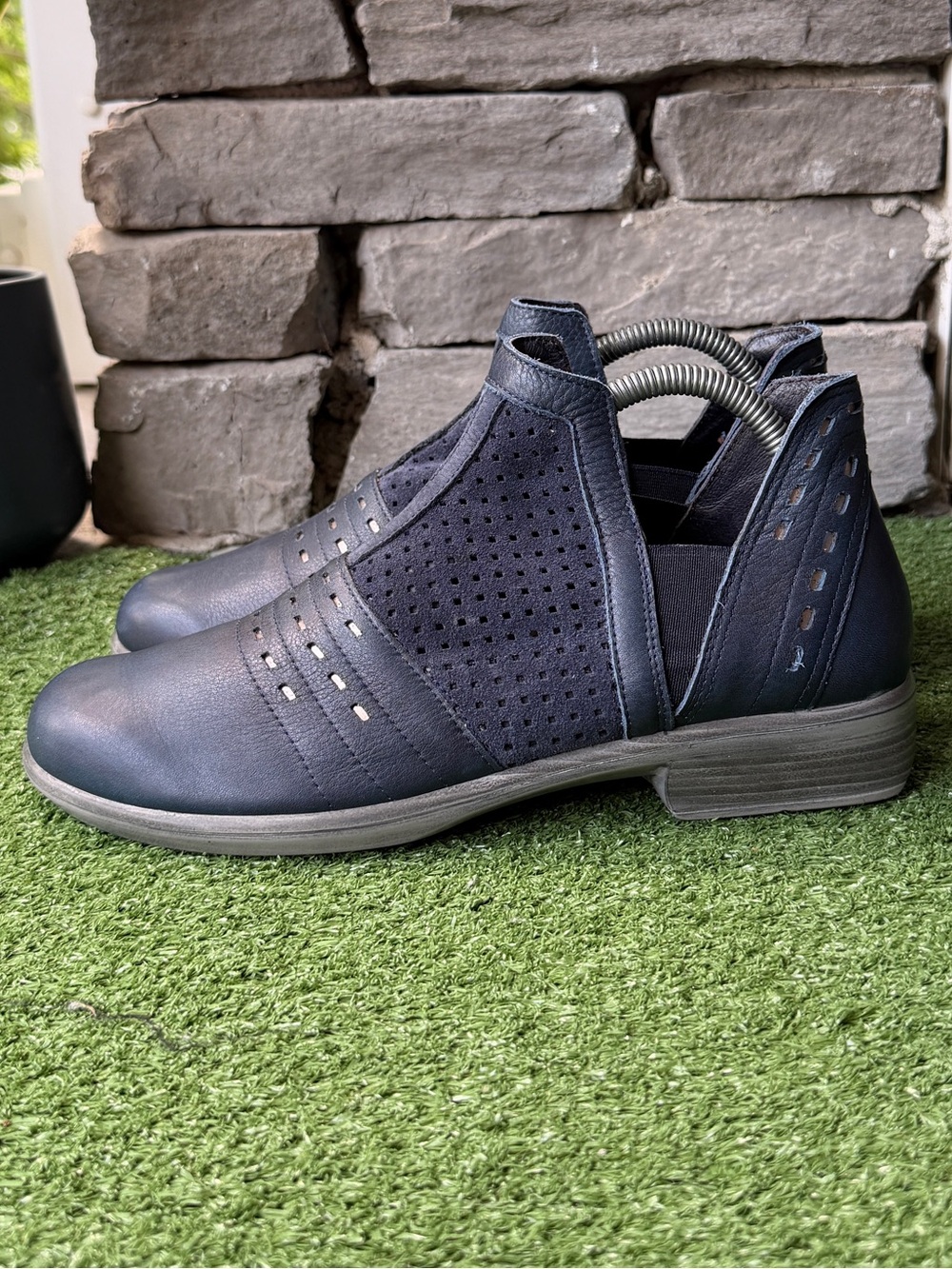 Naot Rivotra - Perf Navy/Soft Ink Women’s Ankle Boots